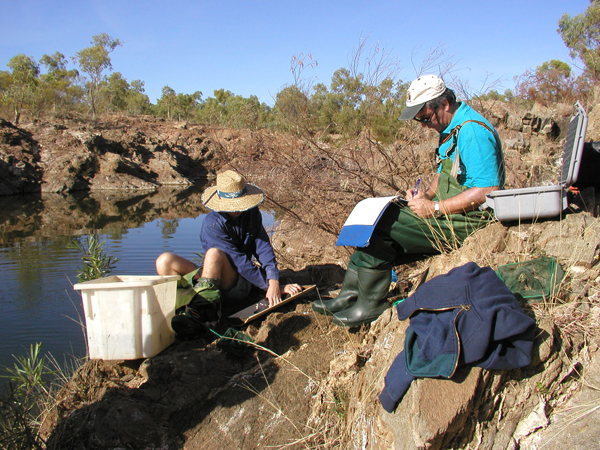 Collecting and recording biodiversity data in a remote catchment